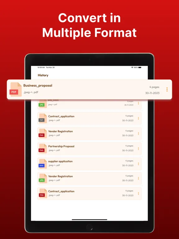 PDF Converter . Convert to PDF iPad  Screenshots