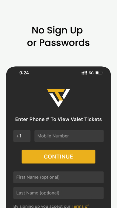 Screenshot di Valet Tracker