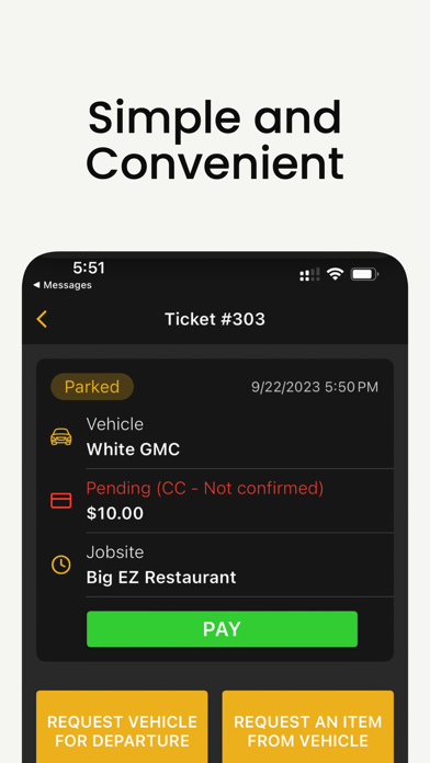Screenshot di Valet Tracker