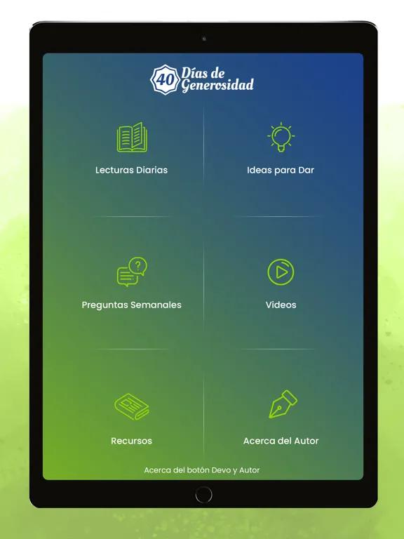 Tangkapan layar Vida Generosa iPad 