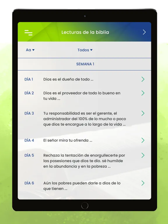 Tangkapan layar Vida Generosa iPad 