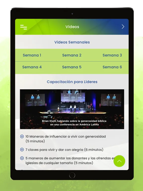 Tangkapan layar Vida Generosa iPad 