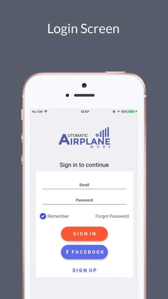 Capturas de tela do Automatic Airplane Mode