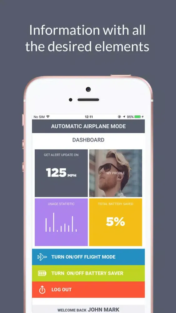Capturas de tela do Automatic Airplane Mode