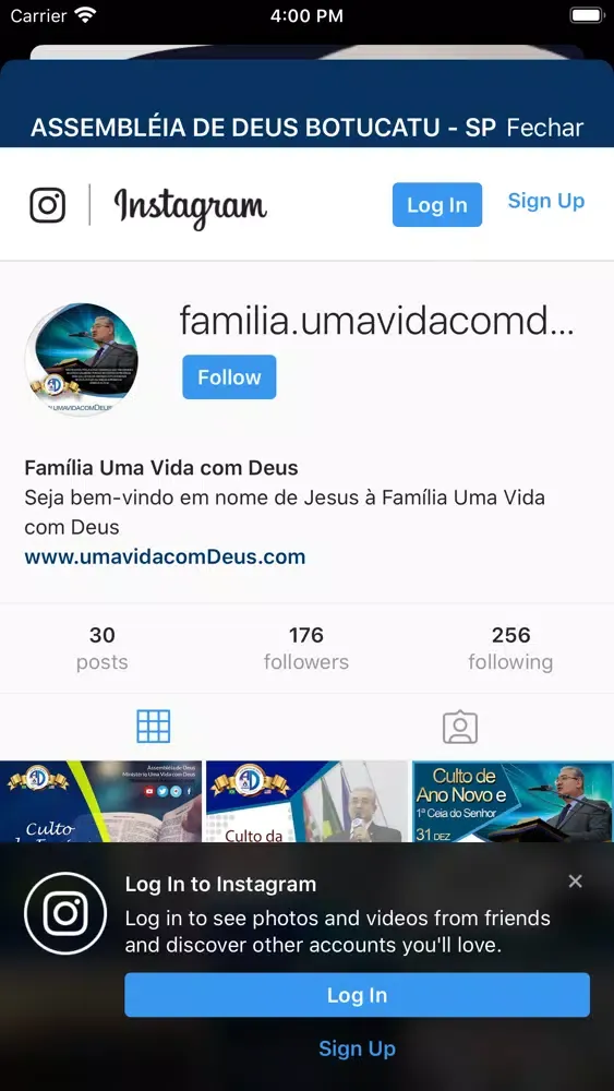 Tangkapan layar Assembléia de Deus Botucatu