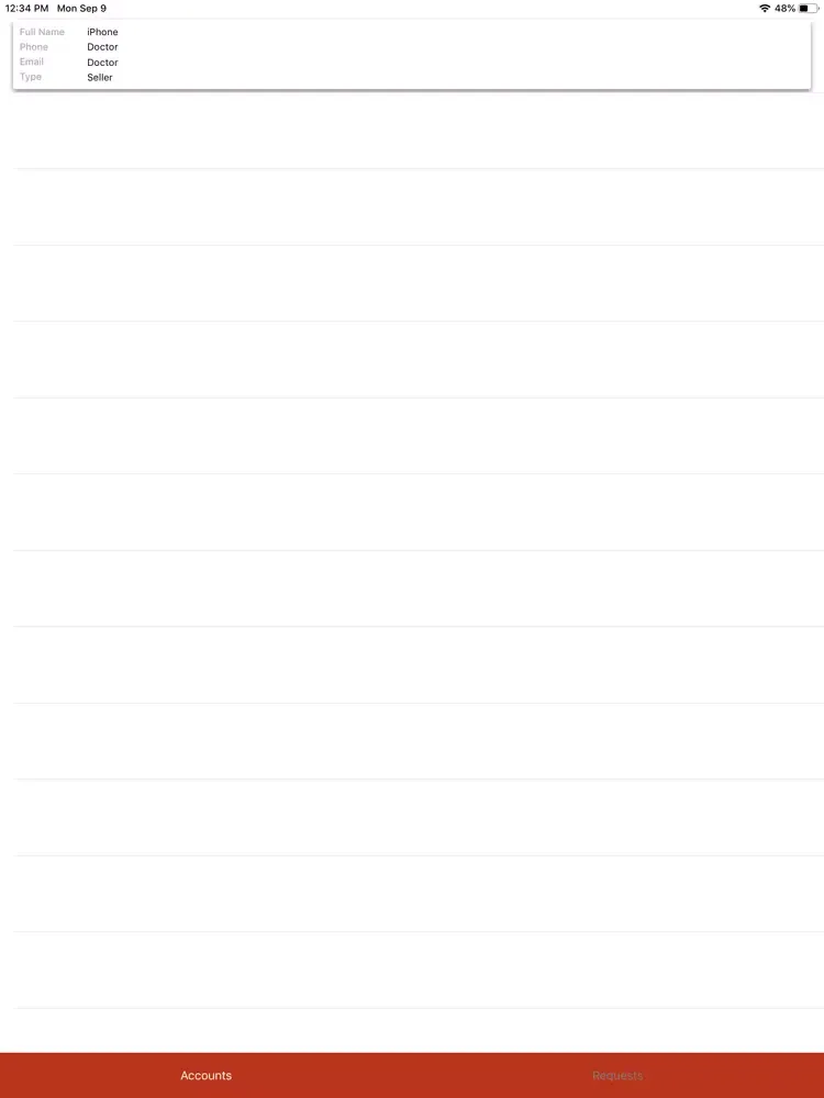 ESR-ADMIN iPad  Screenshots