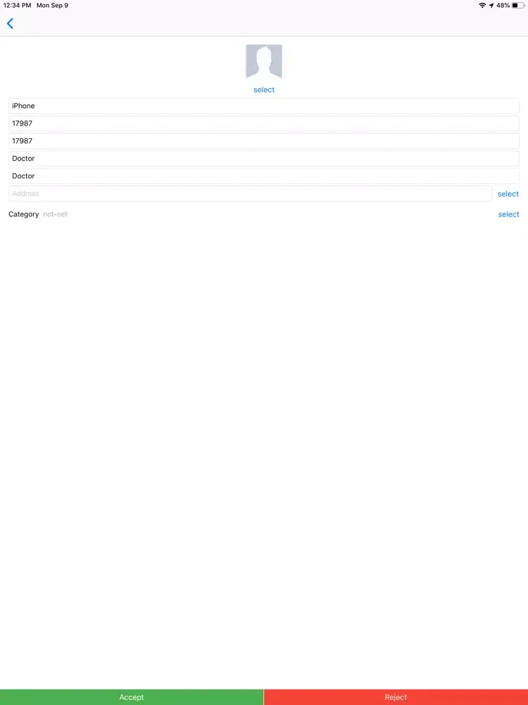ESR-ADMIN iPad  Screenshots
