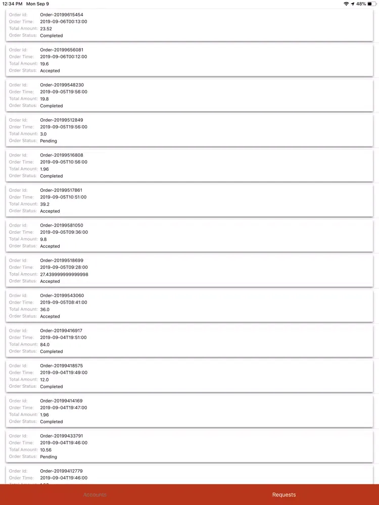 ESR-ADMIN iPad  Screenshots