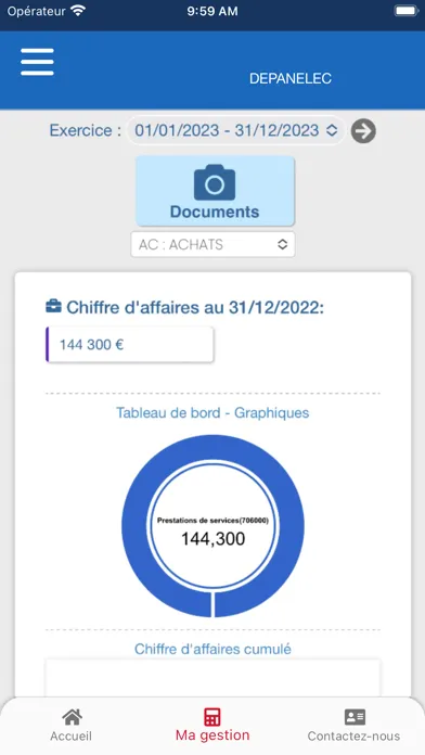 Captures d'écran de Administro - Comptable à Paris