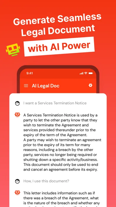 AI Legal Documents Generator স্ক্রিনশট
