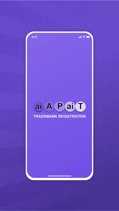 Capturas de tela do aiAPaiT Trademark Registration