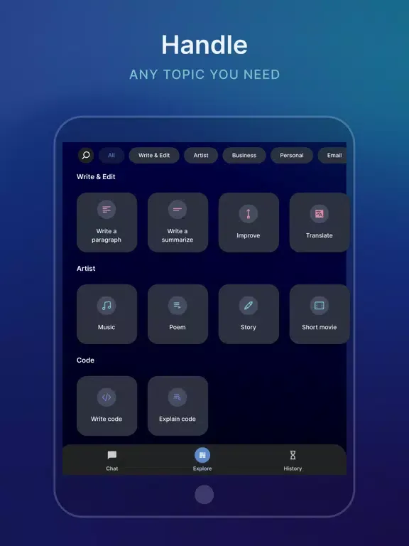X AI - xAI Chatbot Assistant iPad 應用截圖