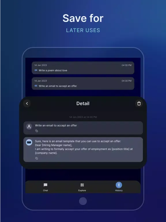 X AI - xAI Chatbot Assistant iPad 應用截圖