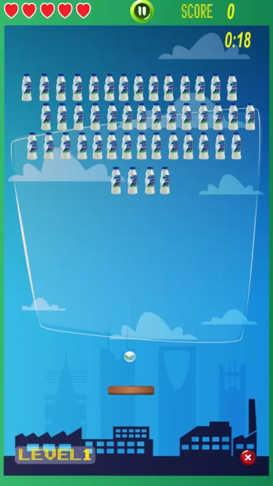 Capturas de tela do Almarai Brick Smasher