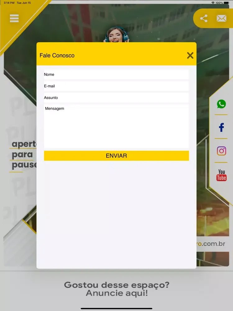 Alto do Cruzeiro Web Rádio iPad 应用截图