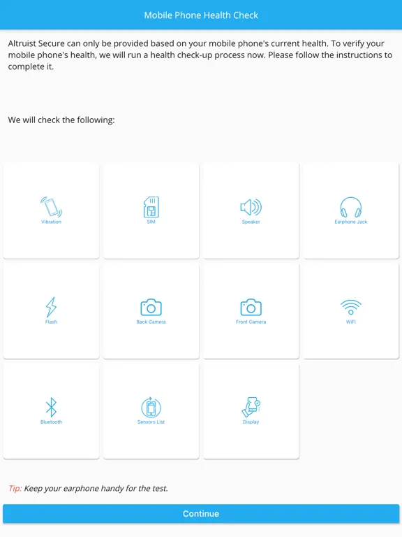 ภาพหน้าจอของ Altruist Secure BD iPad 