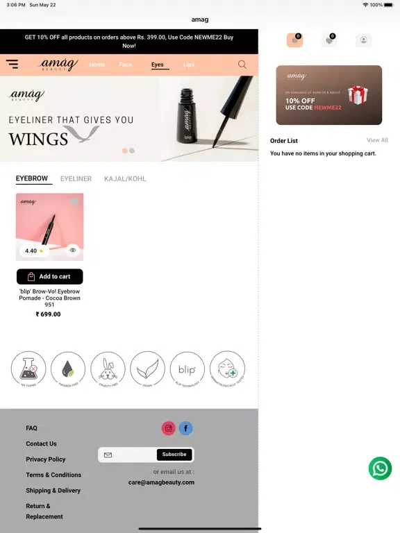Amag Beauty iPad  Ekran Görüntüleri
