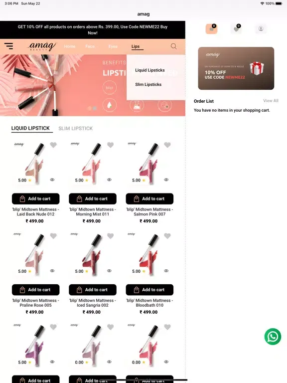 Amag Beauty iPad  Ekran Görüntüleri