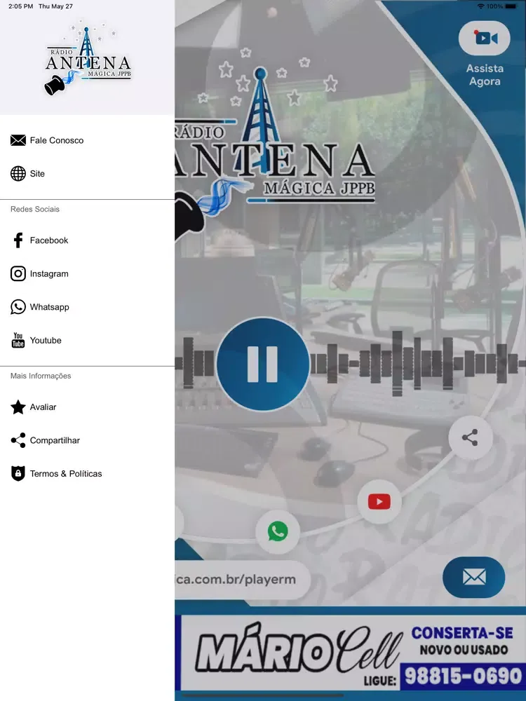 Capturas de pantalla de Rádio Antena Mágica JP iPad 