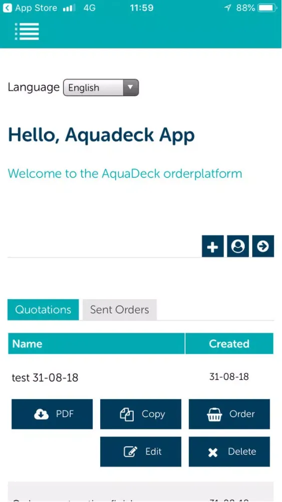 صور Aquadeck Order Tool