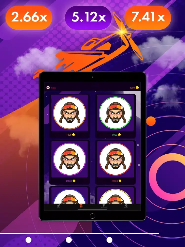 Aviator game - Go Higher iPad  Screenshots