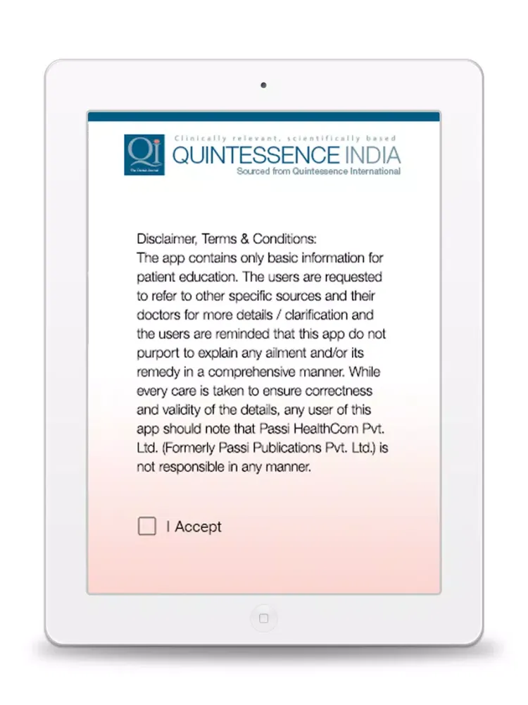 تصاویر QI The Dental Journal iPad 