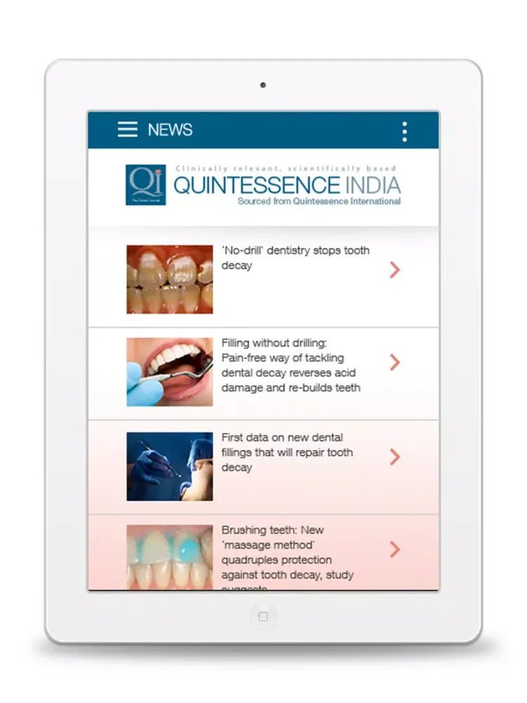 تصاویر QI The Dental Journal iPad 