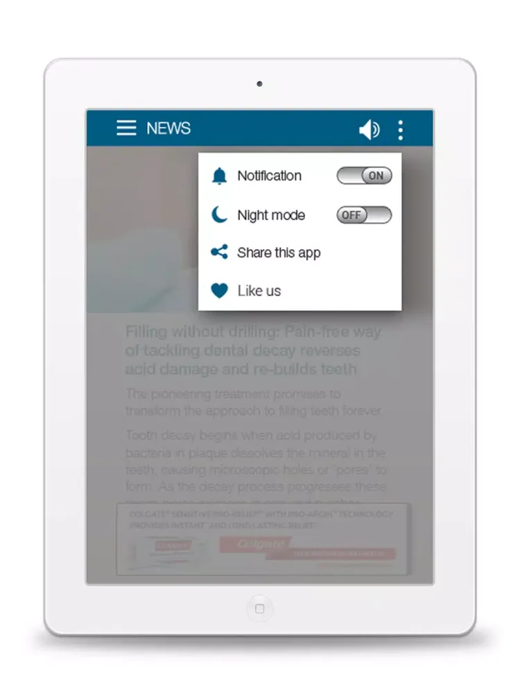 تصاویر QI The Dental Journal iPad 