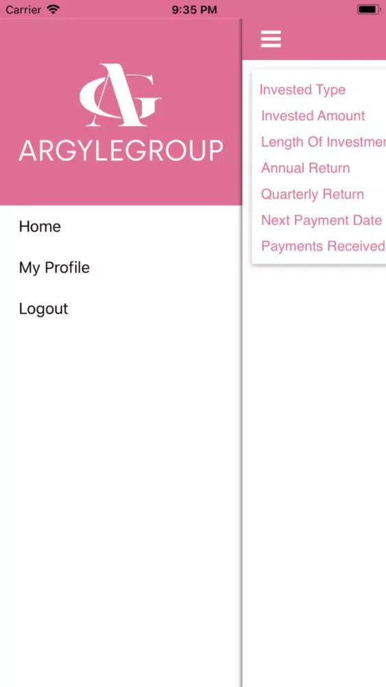 ภาพหน้าจอของ Argyle Group
