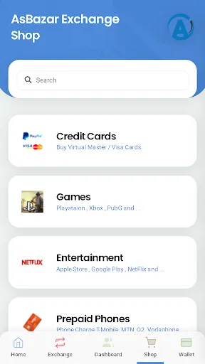 Tangkapan layar ASBAZAR Bitcoin Marketplace & 