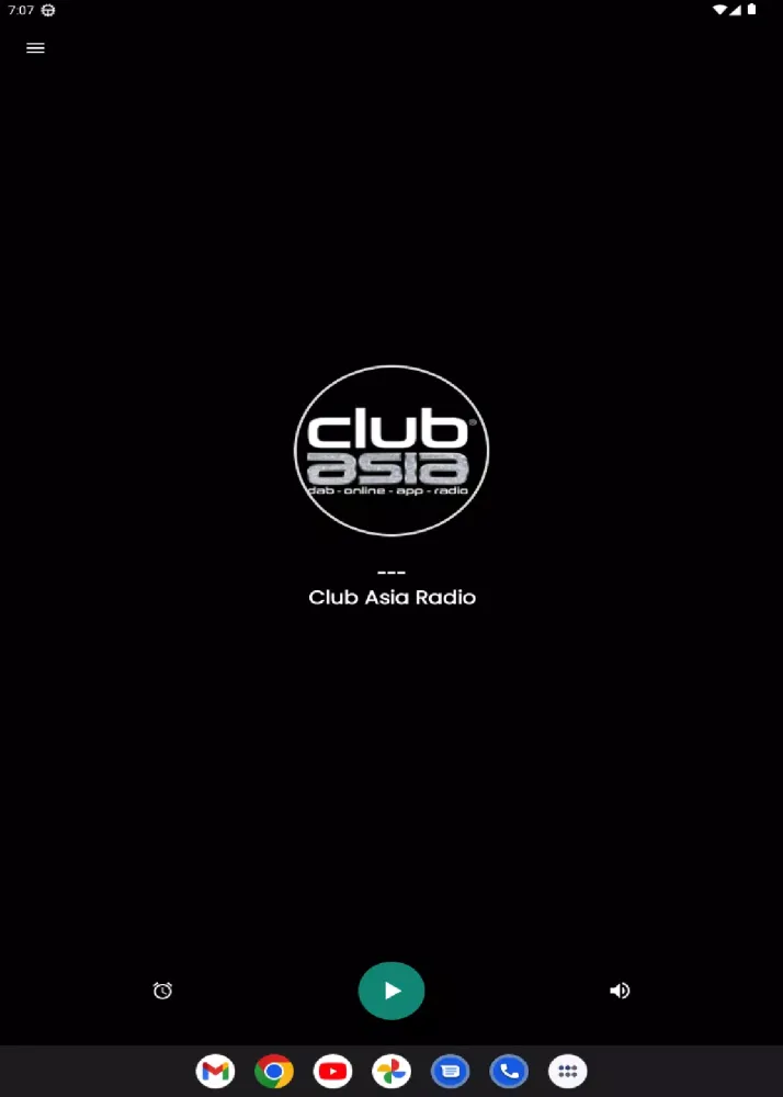ภาพหน้าจอของ Club Asia Radio