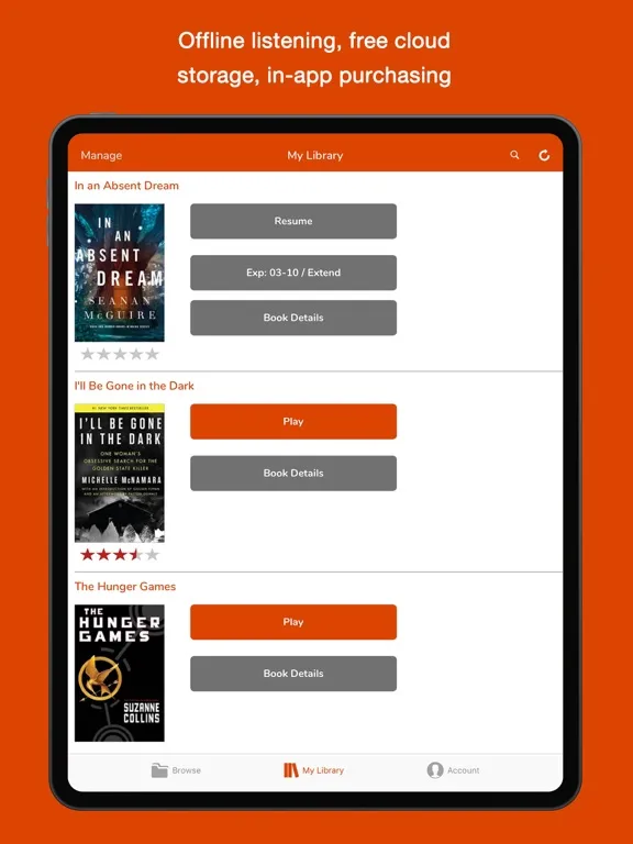 Audiobook Lender Audio Books iPad  Ekran Görüntüleri