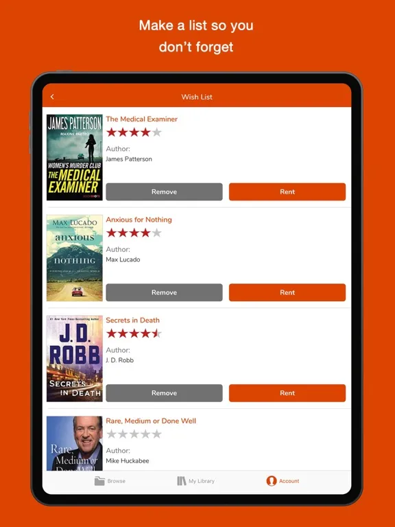 Audiobook Lender Audio Books iPad  Ekran Görüntüleri