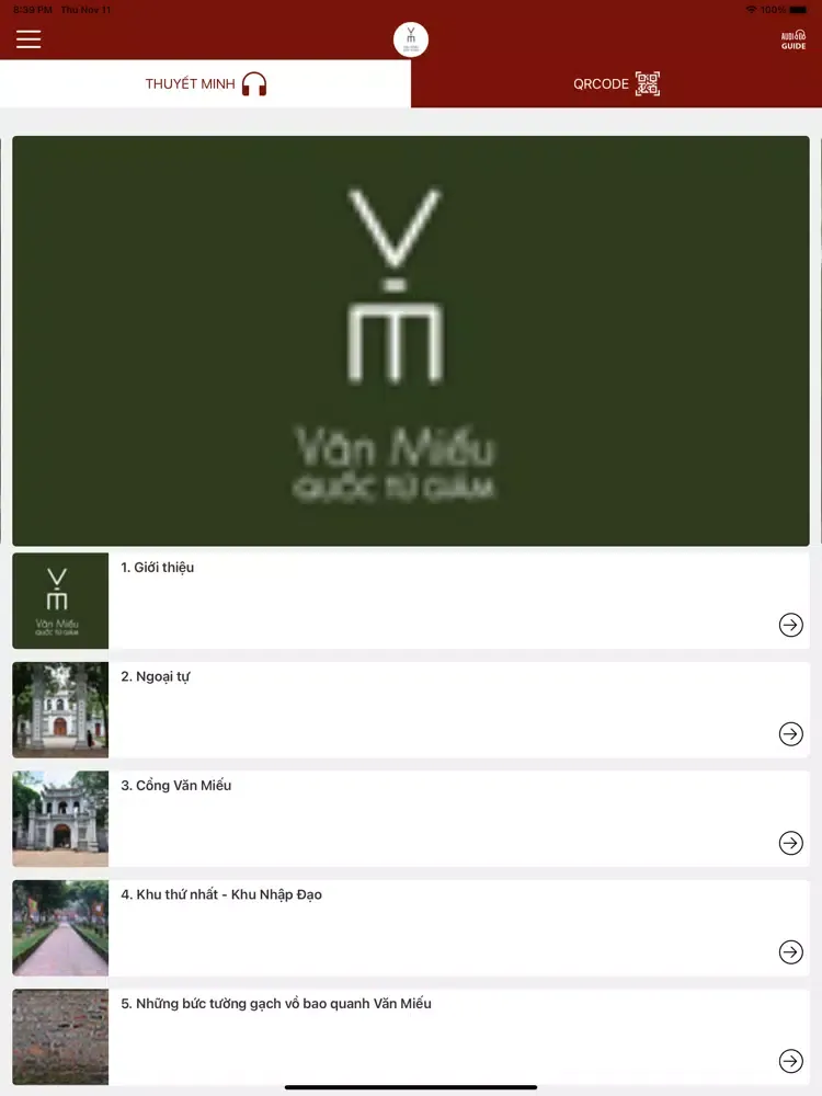 Văn Miếu AudioGuide iPad  Screenshots