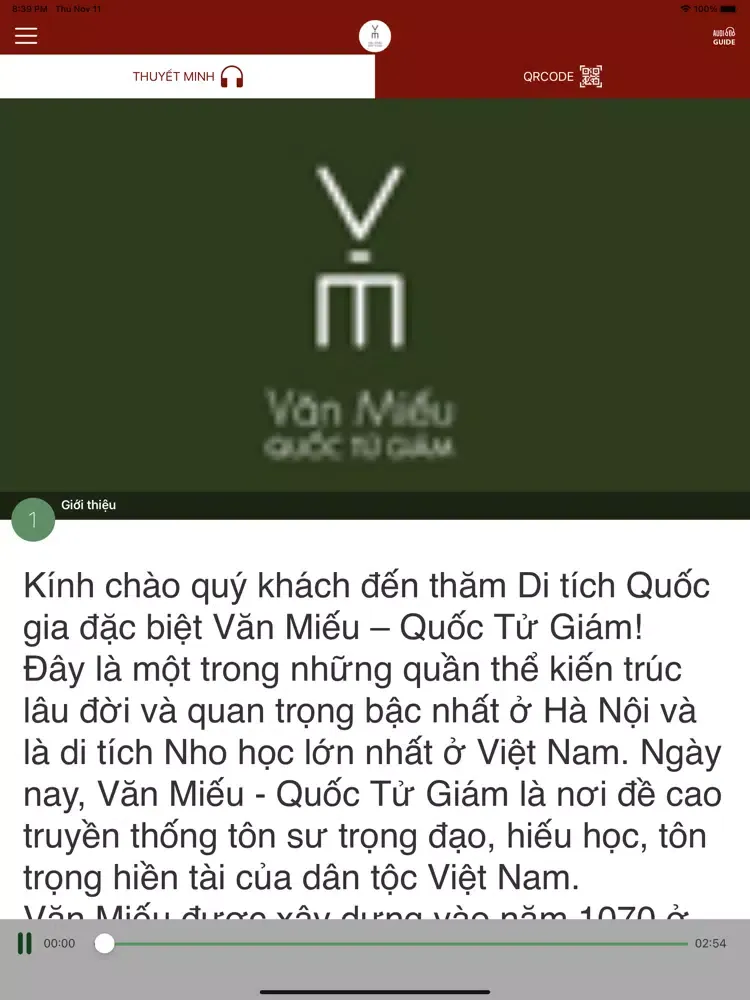 Văn Miếu AudioGuide iPad  Screenshots
