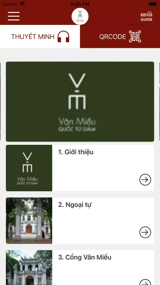 Văn Miếu AudioGuide Screenshots