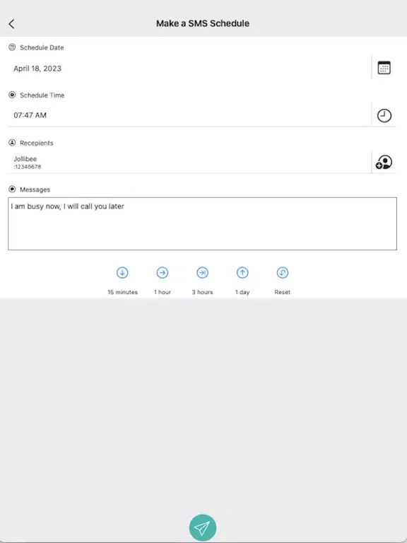 Auto SMS - Schedule Message iPad  Screenshots