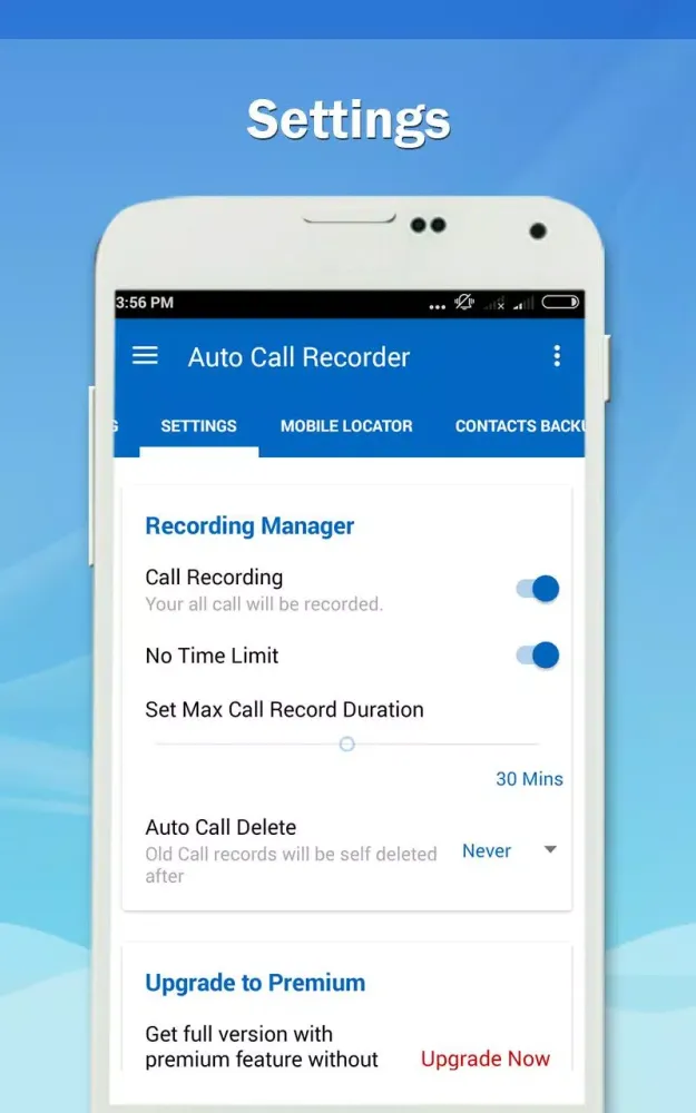 Ảnh chụp màn hình của Call Recorder Pro