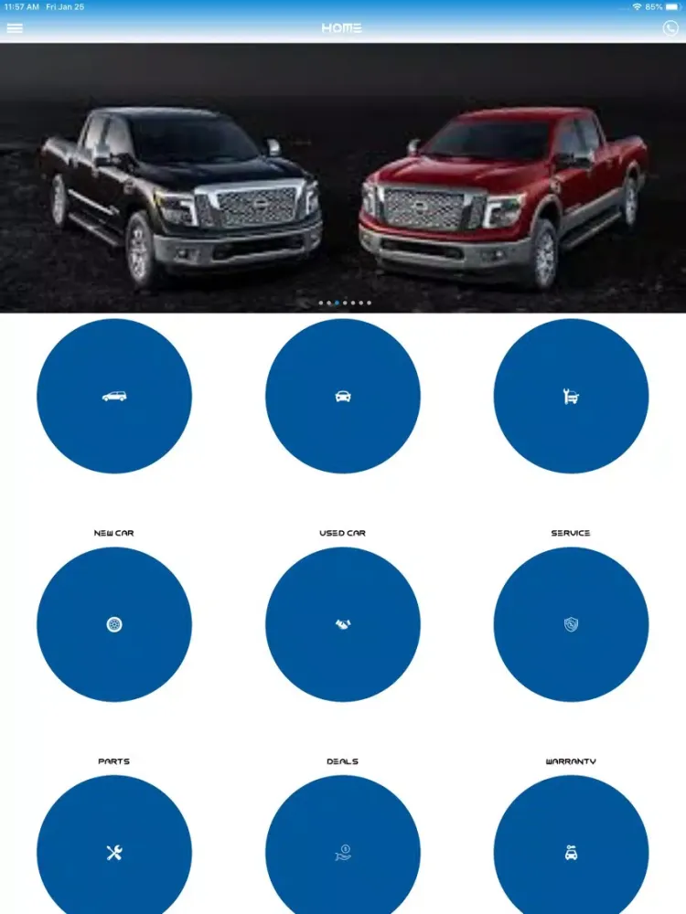 Ảnh chụp màn hình của Autodealrz Mobile App iPad 