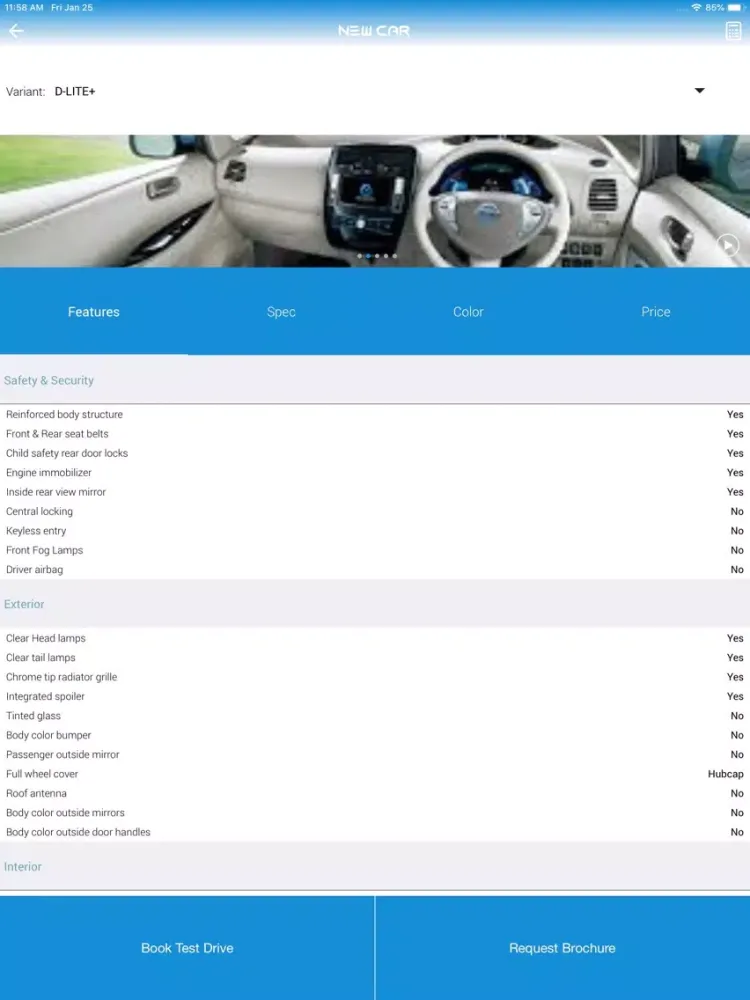 Ảnh chụp màn hình của Autodealrz Mobile App iPad 