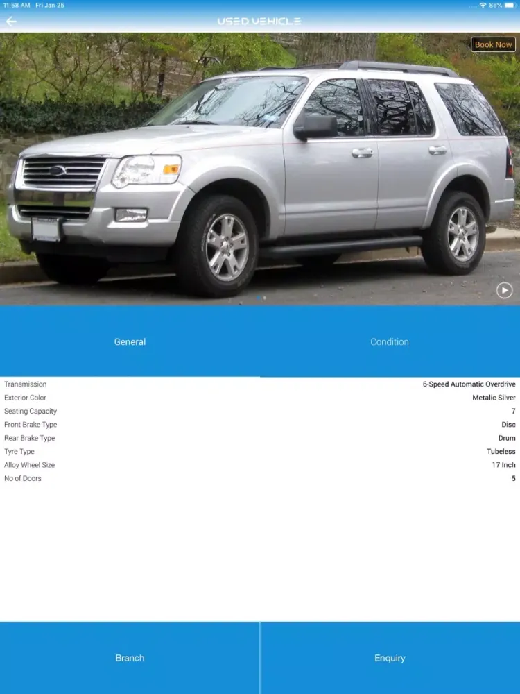 Ảnh chụp màn hình của Autodealrz Mobile App iPad 