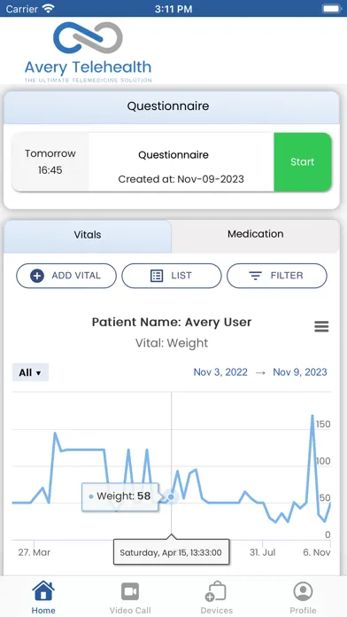 Avery Telehealth स्क्रीनशॉट