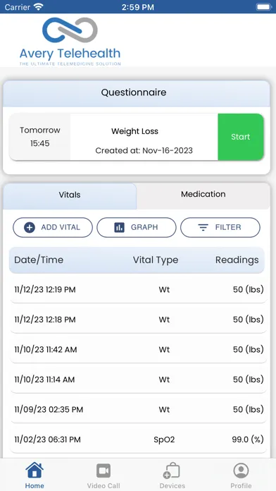 Avery Telehealth स्क्रीनशॉट
