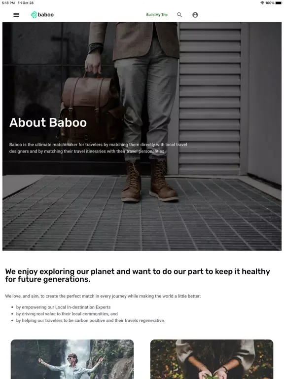 Baboo Travel iPad 應用截圖