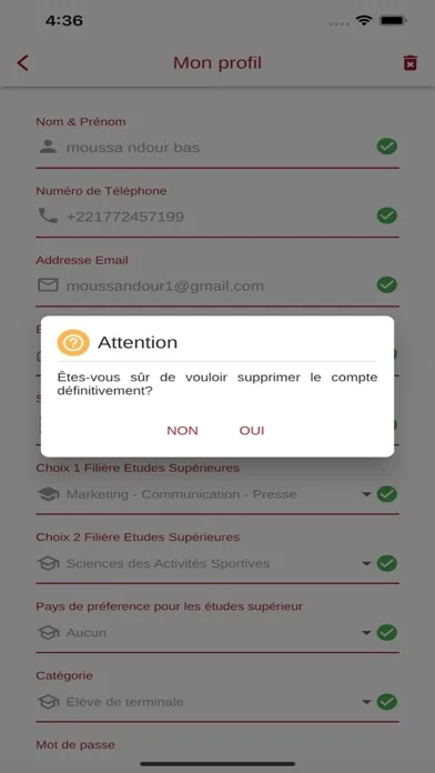 Capturas de tela do Bac en Poche Senegal