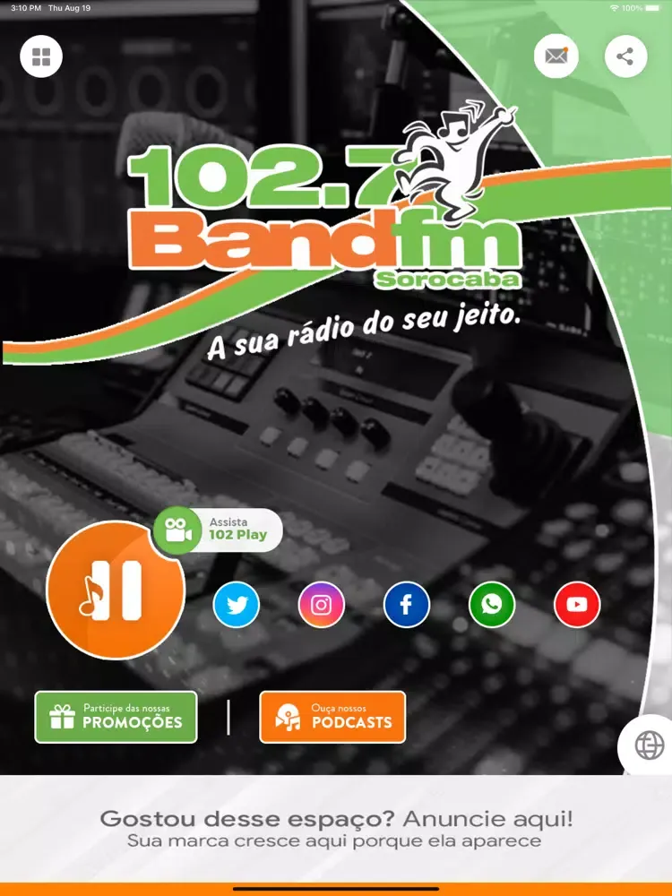 Band FM 102,7 Sorocaba iPad  Screenshots