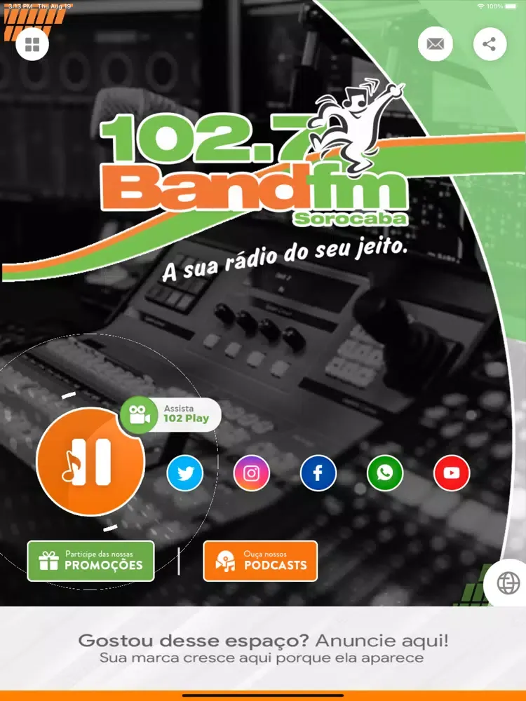Band FM 102,7 Sorocaba iPad  Screenshots