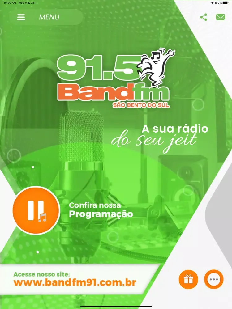 Band FM 91.5 São Bento do Sul iPad  スクリーンショット