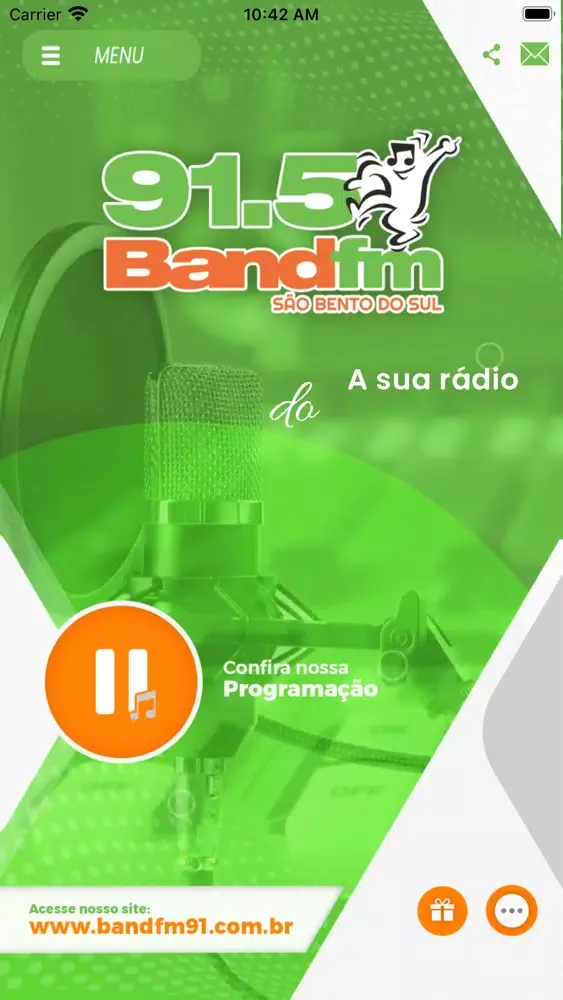 Band FM 91.5 São Bento do Sul スクリーンショット