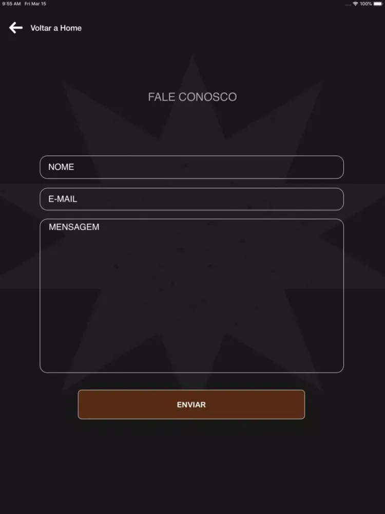 Tangkapan layar Web Rádio Bass FM iPad 